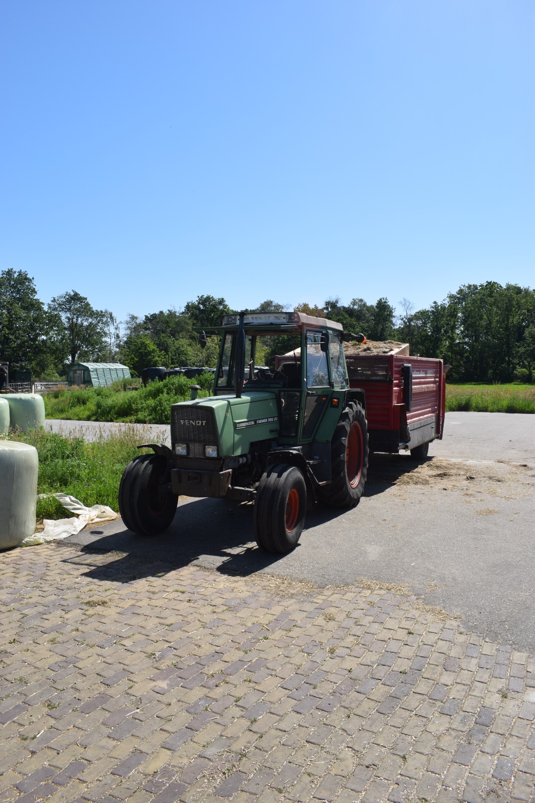 Tractor op de boerderij